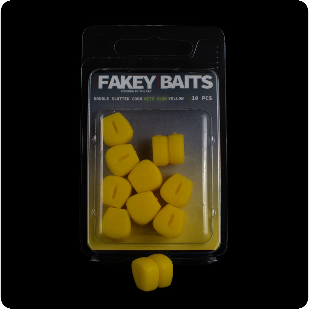 Fakey Baits - Double Maïs flottant phosphorescent