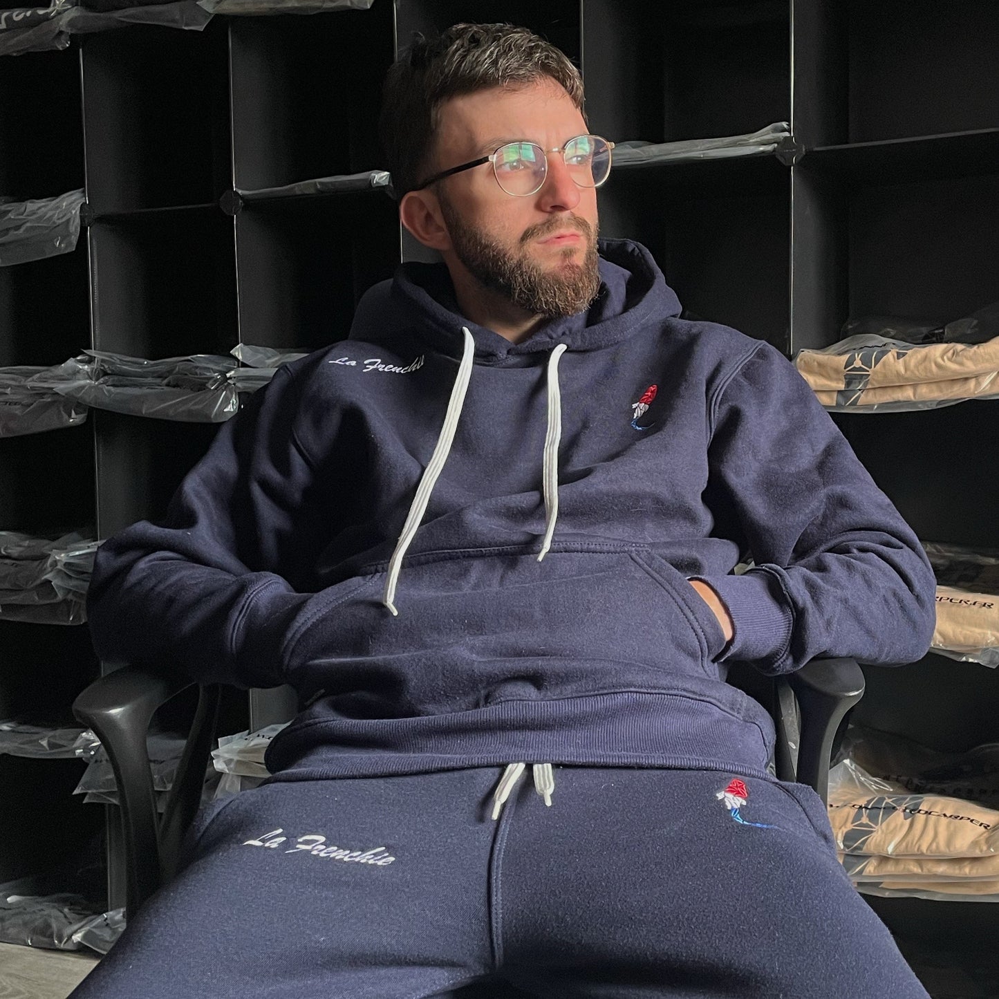 Jogging de pêche « La Frenchie » | Logo brodé bleu blanc rouge 🇫🇷 | Précommande