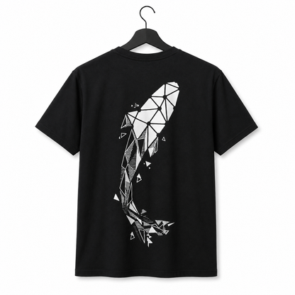 T-shirt Pêche Carpe Geometric Black | Connected Carper