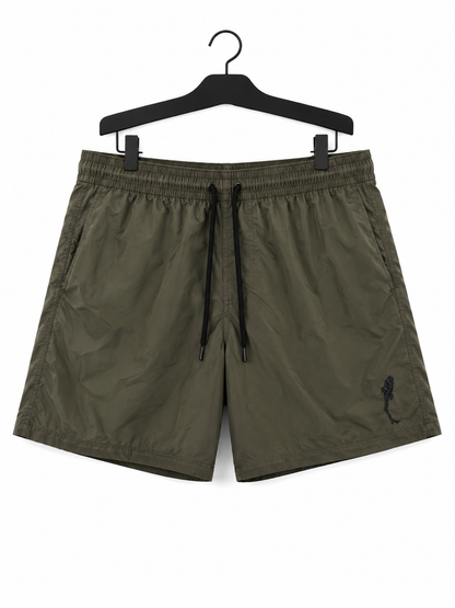 Short de bain Kaki