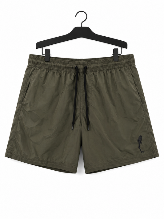 Short de bain Kaki