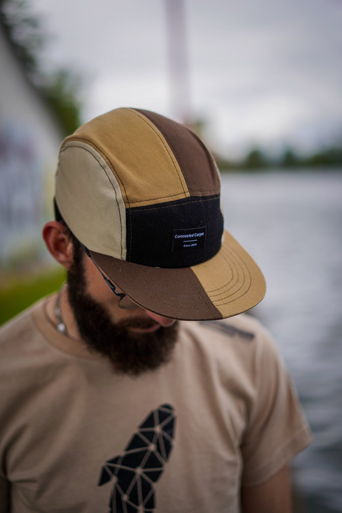 Casquette 5 panels Sable