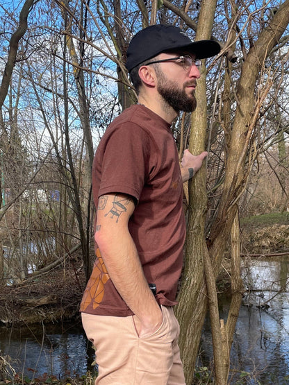 T-shirt marron