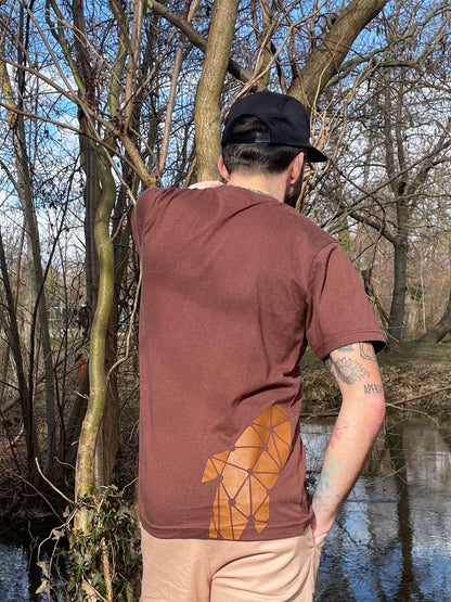 T-shirt marron