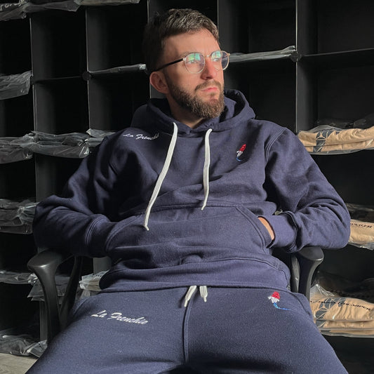 Jogging de pêche « La Frenchie » | Logo brodé bleu blanc rouge 🇫🇷 | Précommande